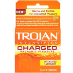 Trojan Charged W/intensified Lubricant Condoms (3 Pack)