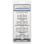 Titanmen Cock Ring Set Clear