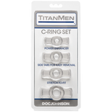 Titanmen Cock Ring Set Clear