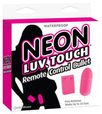 Neon Luv Touch Remote Control Bullet Vibrator Pink