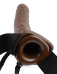 Fetish Fantasy 8 inches Hollow Strap On Brown