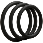 Optimale 3 Silicone C-Ring Set Thin Black