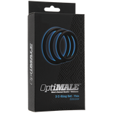 Optimale 3 Silicone C-Ring Set Thin Black