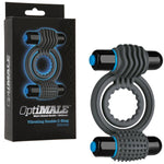 Optimale Silicone Vibrating Double C-Ring Slate