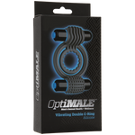 Optimale Silicone Vibrating Double C-Ring Slate