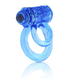 Double O 6 Speed Vibrating Cock Ring Blue