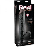 Real Feel Deluxe No.12 Black Vibrating Dildo