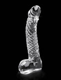 Icicles No 61 Clear Glass Realistic Dildo