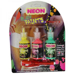 Neon Body Paints 3pk Card