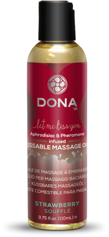 Dona Kissable Massage Oil Strawberry Souffl 3.75 oz