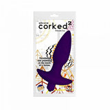 Corked 02 Silicone Anal Plug Waterproof Purple - Small