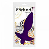 Corked 02 Silicone Anal Plug Waterproof Medium- Purple