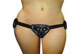 Sportsheets Plus Size Gray & Black Lace Corsette Strap On