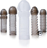 Vibrating Penis Sleeve Kit Smoke/Clear