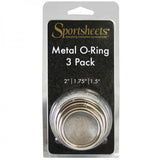 Sportsheets Metal O-Ring 3 Pack Nickel-free Rings