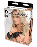 Lux Fetish Quality Love Cuffs Black