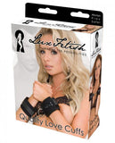 Lux Fetish Quality Love Cuffs Black