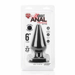 Hustler Anal Silicone Butt Plug 6 inches Black