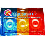 Liquored Up Pecker Gummy Rings 3 Pack