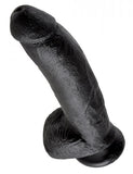 King Cock 9 inches Cock Balls Black