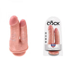 King Cock Double Penetrator Dildo Beige