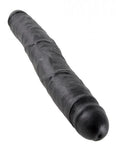 King Cock 12in Slim Double Dildo - Black