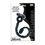 Wet Dreams Vibrating Deep Snake Cockring Black