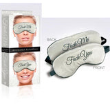 F-ck Me / F-ck You Mask Blindfold Gray