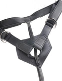 King Cock Strap On Harness 8 inches Dildo Brown