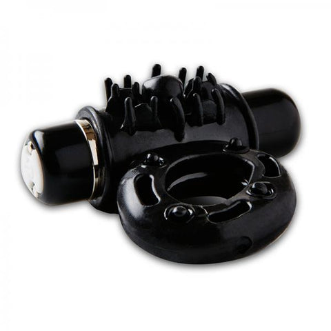 Sensuelle Bullet 7 Function Cock Ring Black