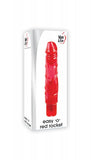 Easy O Red Rocket Realistic Vibrating Dildo