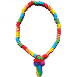 Rainbow Cock Stretchy Candy Necklace