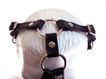 Rouge Leather Mouth Chin Gag Black