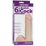 Vac-U-Lock 6in Realistic Dildo - Beige