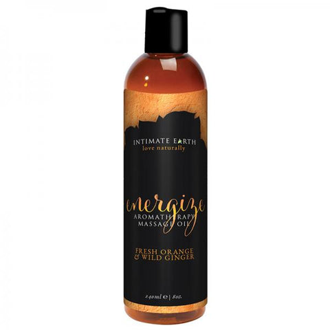 Intimate Earth Energize Massage Oil 8oz