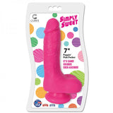 Simply Sweet Poppin Pink Pecker 7 inches Dildo