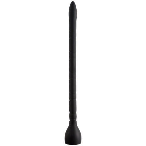 Kink In Deep Silicone Anal Snake 19.5 inches Black