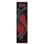 Kink In Deep Silicone Anal Snake 19.5 inches Black