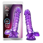 B Yours Basic 8 Purple Realistic Dildo