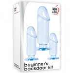 Beginner's Backdoor Kit 3 Penis Plugs Blue