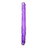 B Yours 14 inches Double Dildo Purple