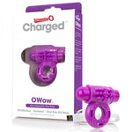 Screaming O Charged Owow Vooom Vibrating Cock Ring Purple