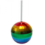 Rainbow Disco Ball Cup