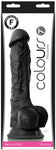 Colours Pleasures 7 inches Dildo Black