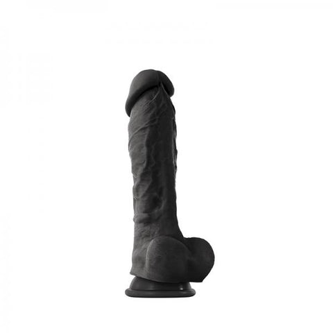 Coloursoft 8 inches Soft Dildo Black