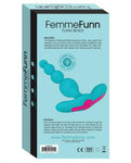 Femmefunn Funn Beads Vibrating Anal Beads Turquoise Blue