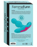 Femmefunn Vibrating Butt Plug Turquoise Blue