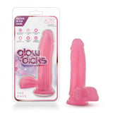 Glow Dicks The Rave Pink Realistic Dildo