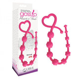 Gossip Hearts N Studs Magenta Pink Anal Beads