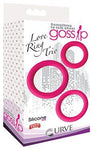 Gossip Love Ring Trio Magenta Pink